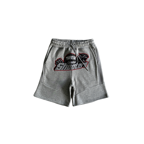 Trapstar Black/Red London Shooters Chenille Decoded Short Set