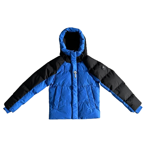 Trapstar Black/Blue Decoded Arch Puffer Jacket