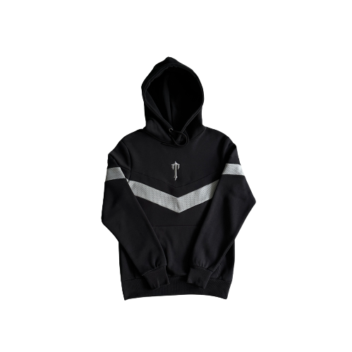 Trapstar V-Stripe Black/Grey/White Hooded Tracksuit