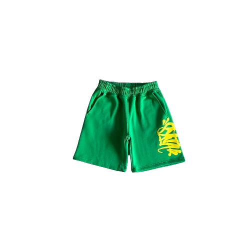 SYNAWORLD SYNA T-SHIRT & SHORTS LOGO SET - GREEN