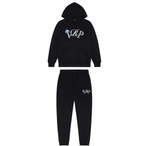 Trapstar Black TRP Hoodie Tracksuit