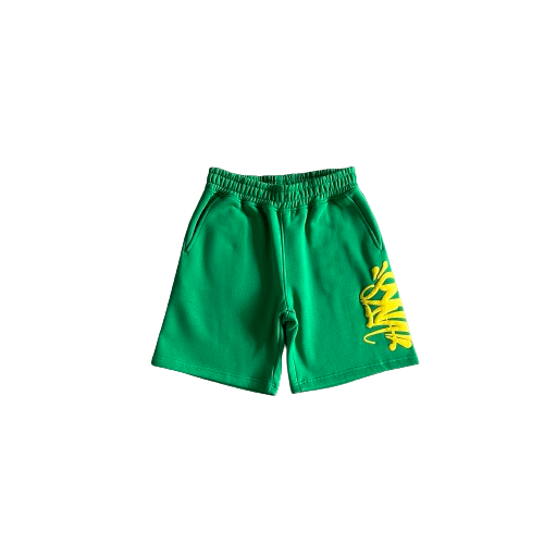 SYNAWORLD 'SYNA LOGO' HOODIE/SHORT SET - GREEN