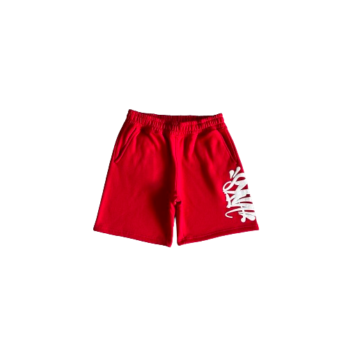 SYNAWORLD 'SYNA LOGO' HOODIE/SHORT SET - RED