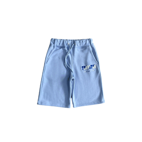 Trapstar Baby Blue/Dark Blue Chenille Short Set