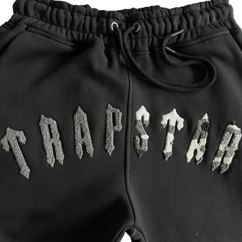 Trapstar Black/Grey Camo Irongate Chenille Arch Hoodie Tracksuit