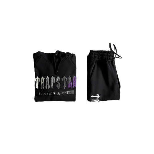 Trapstar Black/Purple Chenille Decoded 2.0 Tracksuit