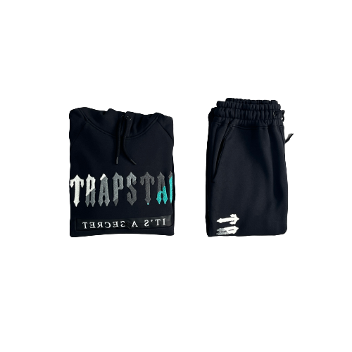 Trapstar Black/Teal Chenille Decoded 2.0 Tracksuit