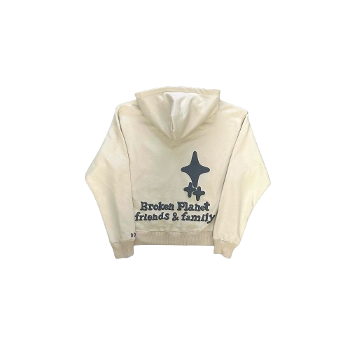 Broken Planet Hoodie - CREAM BROKEN HEARTS