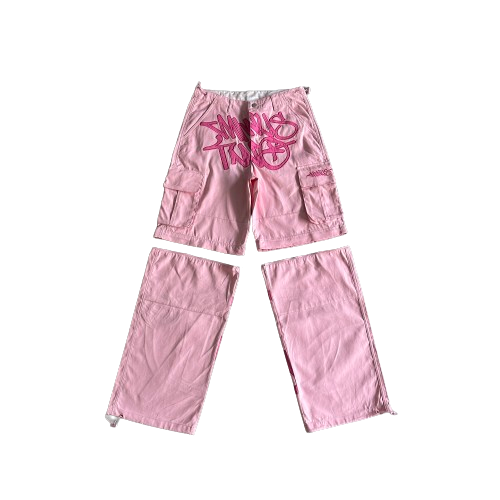 MINUSTWO Pink Convertible Graff Cargos