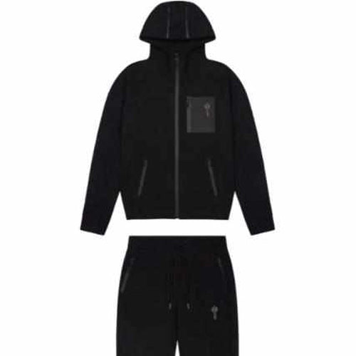 Trapstar Black Irongate T-Fleece Tracksuit - MrDripZone