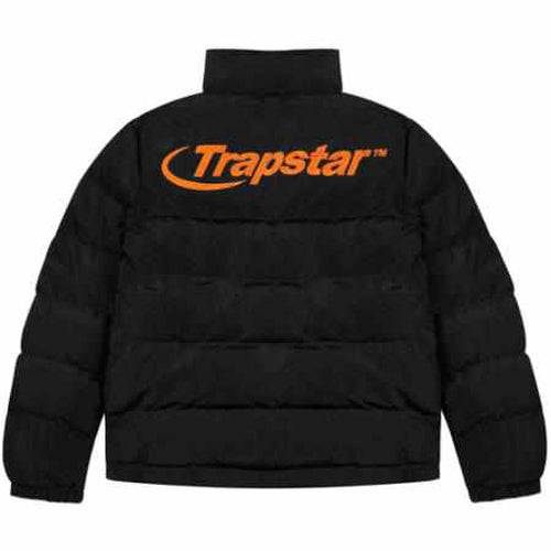 Trapstar Black/Orange Hyperdrive Bomber Jacket - MrDripZone