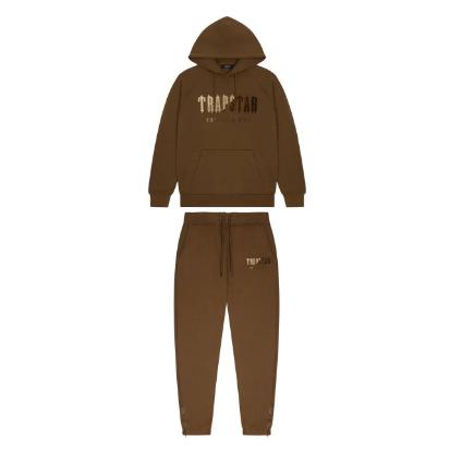 Trapstar Earth Brown Chenille Decoded Hoodie Tracksuit-Trapstar-MrDripZone